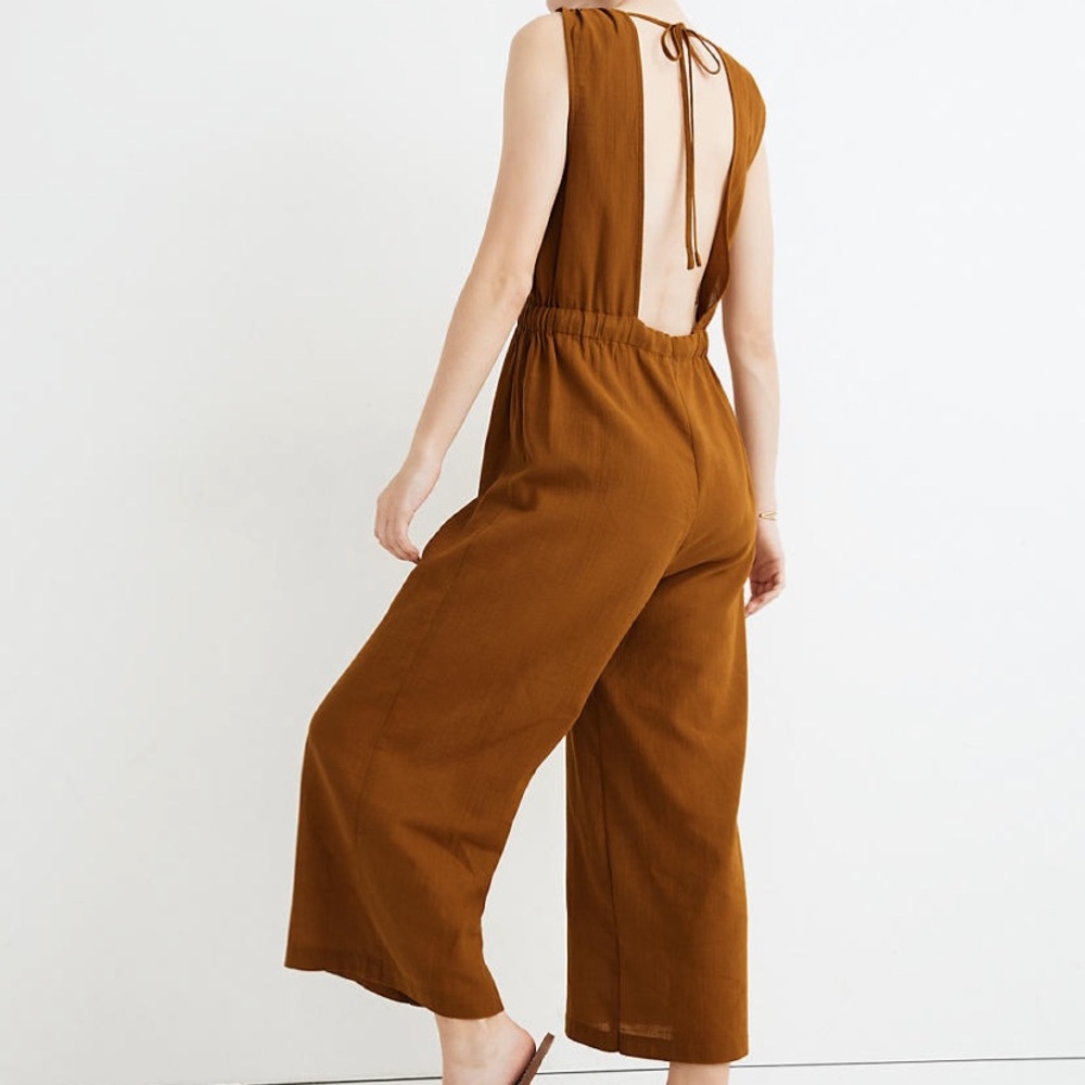 Madewell Tie-back Cover-up Jumpsuit - Picture 2 of 5